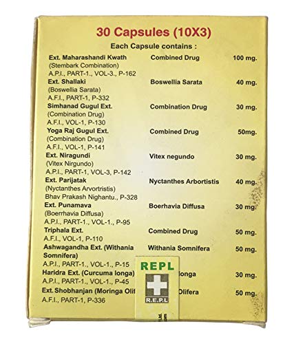 REPL Orthovit Capsule | Helps Manage Morning Stiffness, Joint Pain & Dental Pain - 30 Capsules