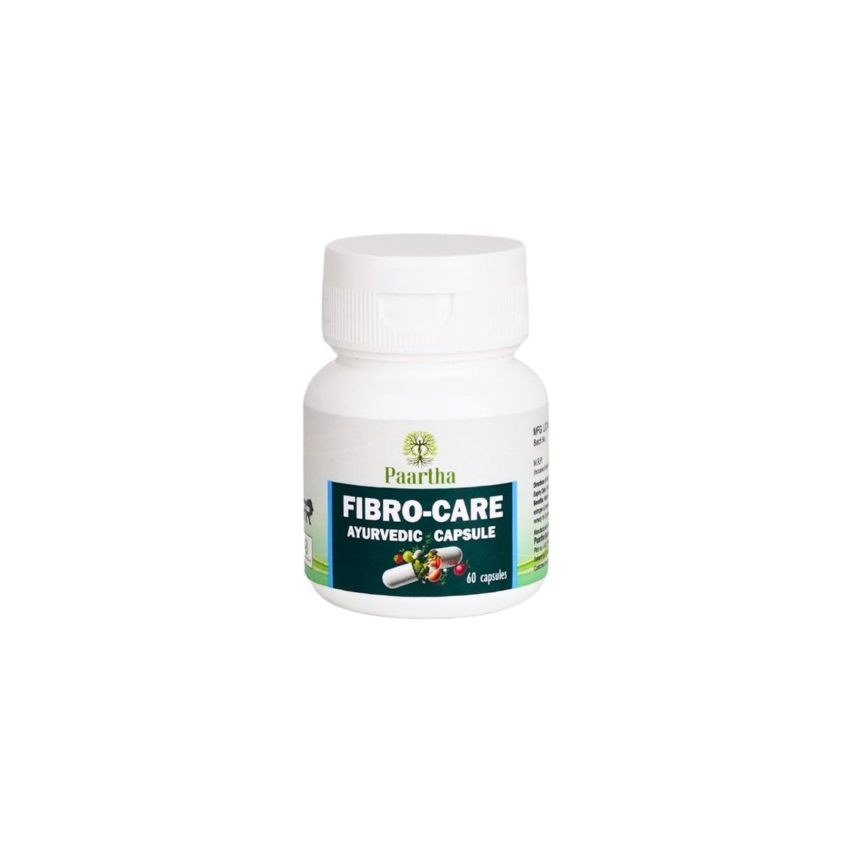 Paartha Fibro-Care Ayurvedic Capsules – Herbal Women’s Wellness Supplement with Kanchanar, Turmeric & Shallaki for Hormonal & Menstrual Wellness – 60 Capsules