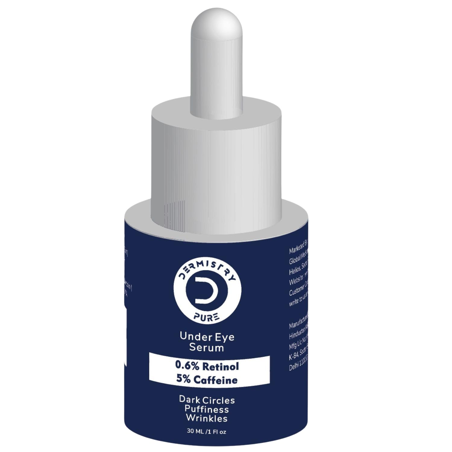 Dermistry Pure 0.6% Retinol 5% Caffieine Under Eye Serum