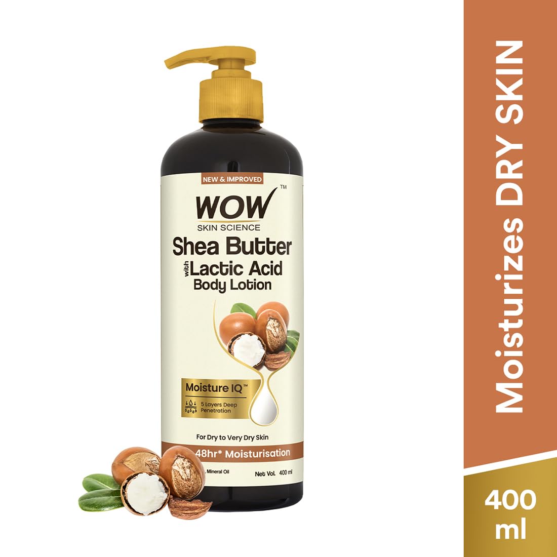 WOW Skin Science Shea Butter & Cocoa Butter Moisturizing Body Lotion