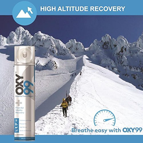 Oxy99 Portable Oxygen Can (6ltr Each) with 1 Mask - Pack of 2