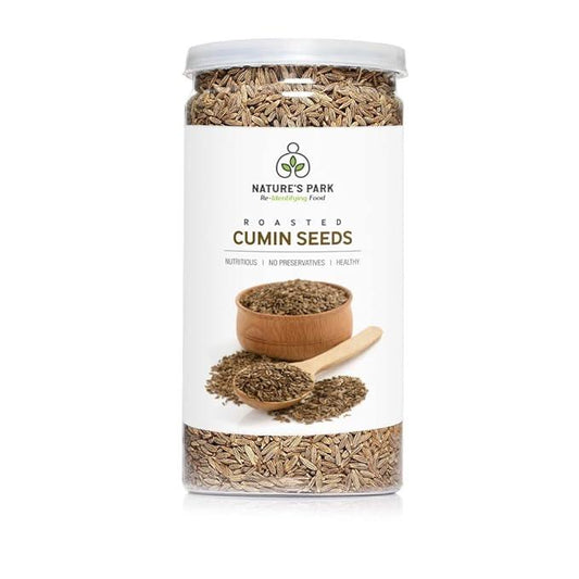 Nature's Park Roasted Cumin Seeds (Jeera) Indian Spice in Pet Jar 100gm