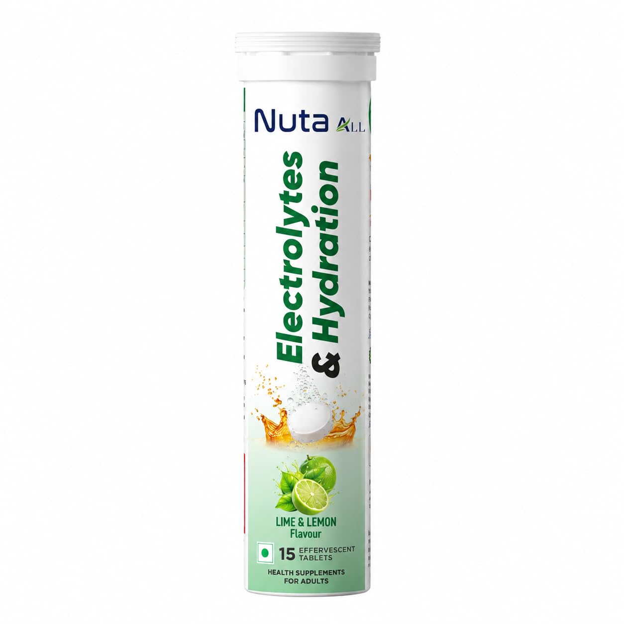 Arogyasiddhi Electrolyte & Vitamin C Effervescent Tablets | Instant Energy & Rapid Hydration | Lemon Lime Flavor | 10 Effervescent Tablets