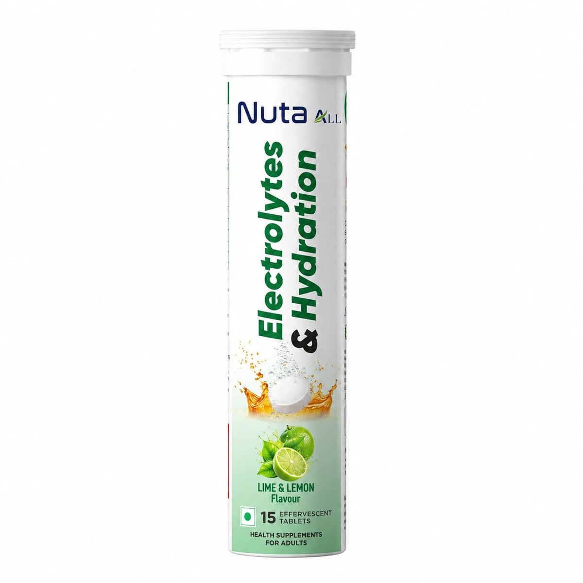 Arogyasiddhi Electrolyte & Vitamin C Effervescent Tablets | Instant Energy & Rapid Hydration | Lemon Lime Flavor | 10 Effervescent Tablets