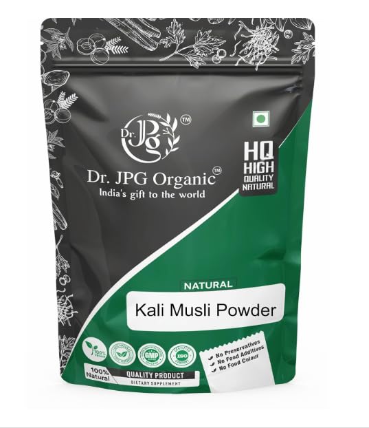 DR. JPG Organic Kali Musli Powder (100g) | Pure Curculio Orchioides / Nelatadi Powder