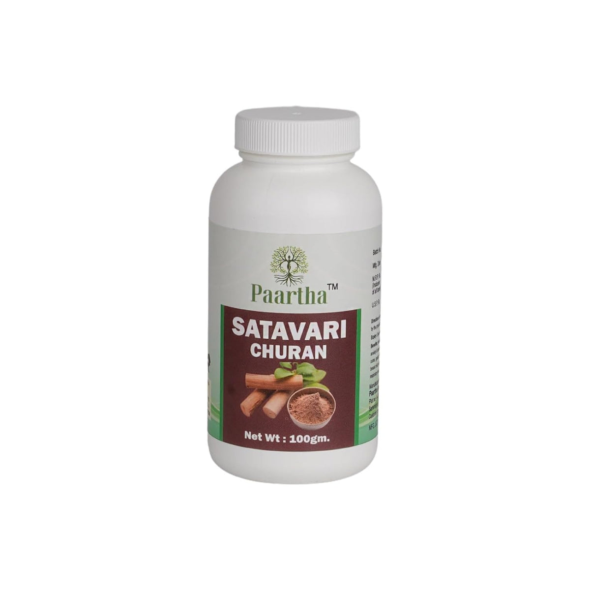 Paartha Shatavari Churan Powder – Ayurvedic Women’s Wellness Supplement for Hormonal Balance, Strength & Digestive Support – 100g