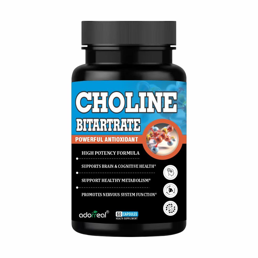 Adorreal Choline Bitartrate Capsules | 60  Capsules