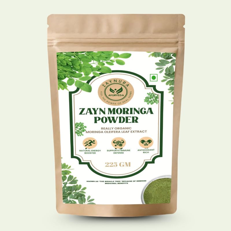 Zaynura Ayurveda Premium Organic Moringa Powder - 150gm