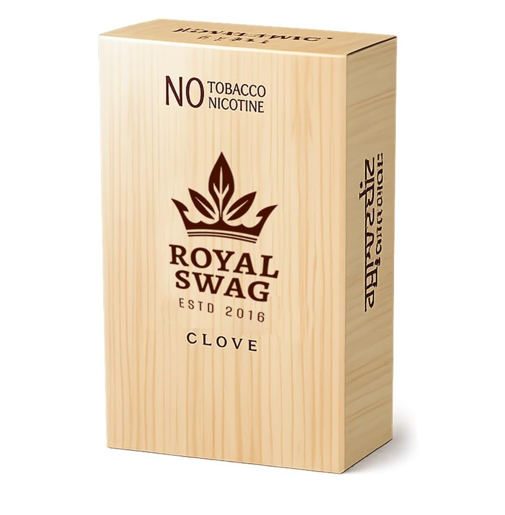 Royal Swag Ayurvedic Herbal Wellness Sticks Clove Flavour - 100% Tobacco & Nicotine Free Sticks