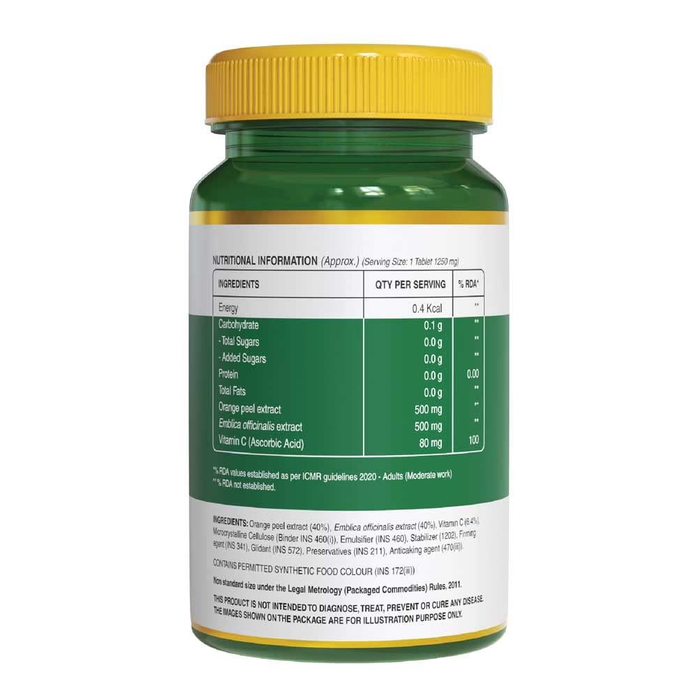 Pure Nutrition Vitamin C 1250mg Veg Tablet - 60 Tablets