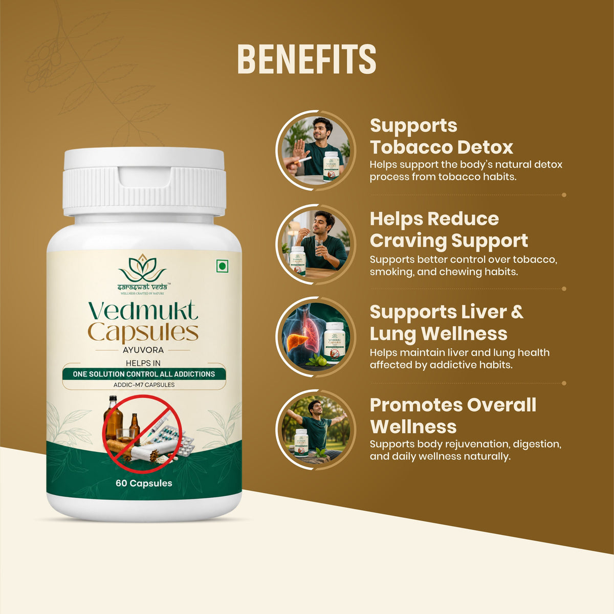 Saraswat Veda Vedmukt Capsules | 60 Capsules