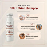 Vasl Silk n Shine Shampoo 500ml - Gloss Boosting Smoothing Hair Wash