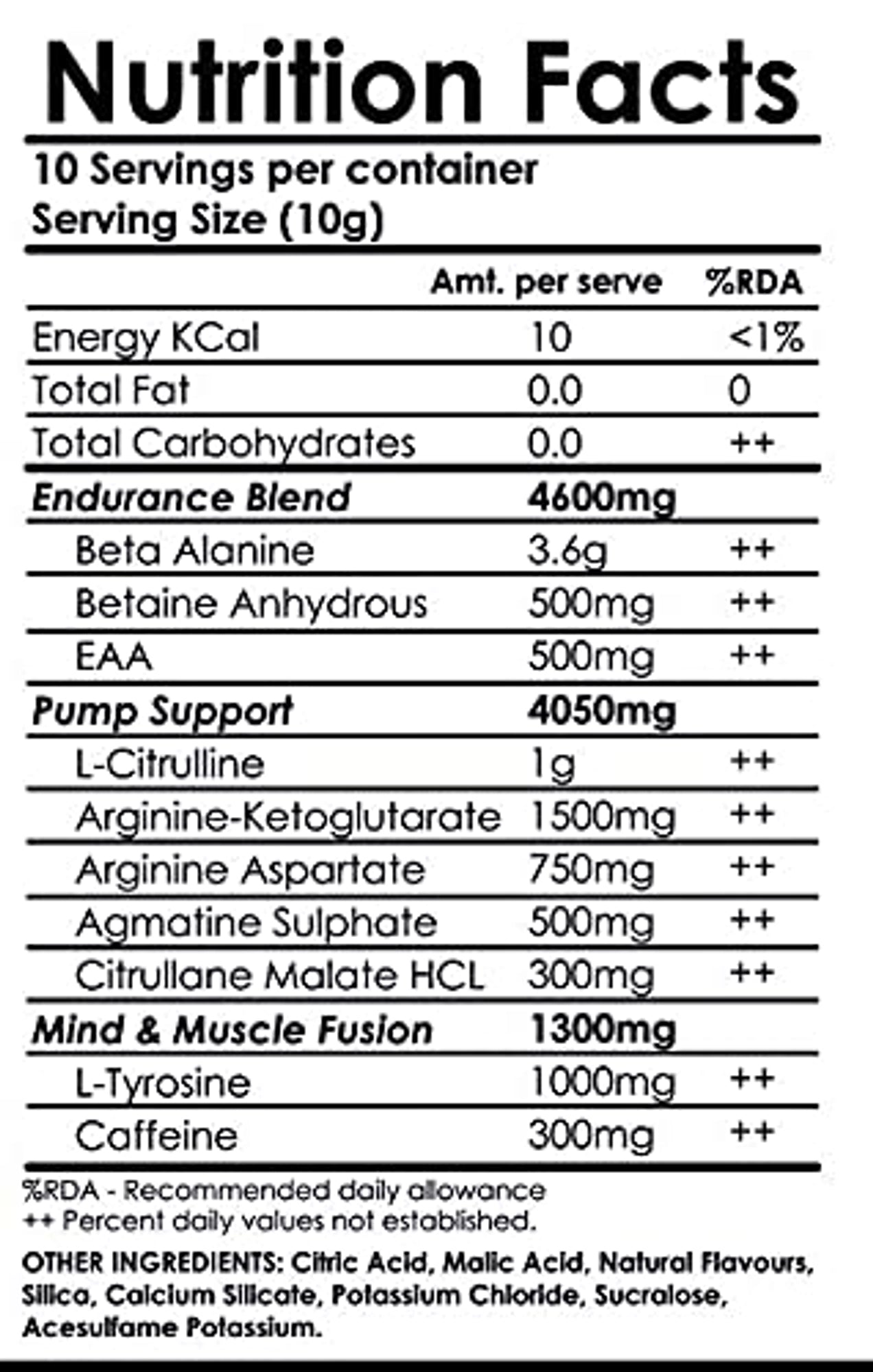 Muscle Asylum F9 Extreme Pre-Workout Energy Supplement Powder | High Caffeine + Beta Alanine - Fruit Punch