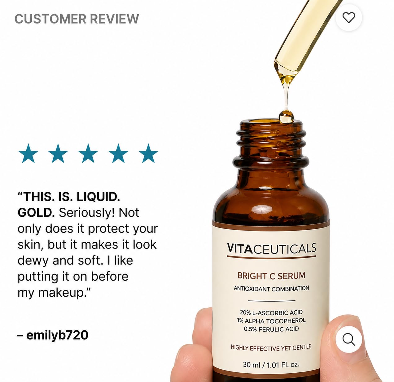 Vitaceuticals Bright C Serum, 30ml