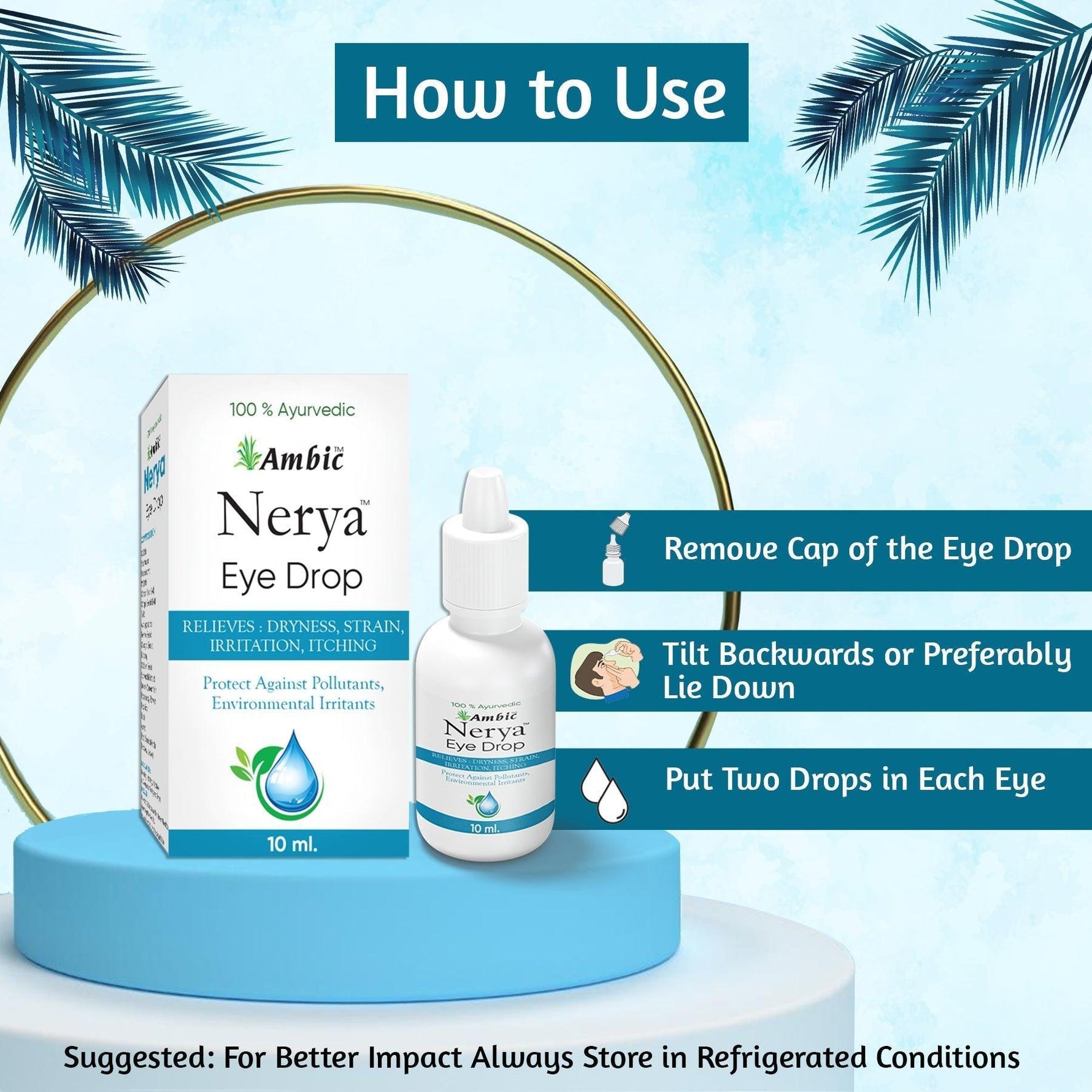 Ambic Nerya Eye Drop for Healthy Vision - (20ml)