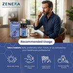 Zenexa Alpha-M Men's Multivitamin with L-Carnitine, CoQ10 & Zinc Tablets | 60 Tablets