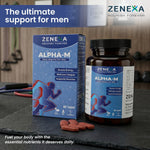 Zenexa Alpha-M Men's Multivitamin with L-Carnitine, CoQ10 & Zinc Tablets | 60 Tablets
