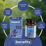 Zenexa Alpha-M Men's Multivitamin with L-Carnitine, CoQ10 & Zinc Tablets | 60 Tablets