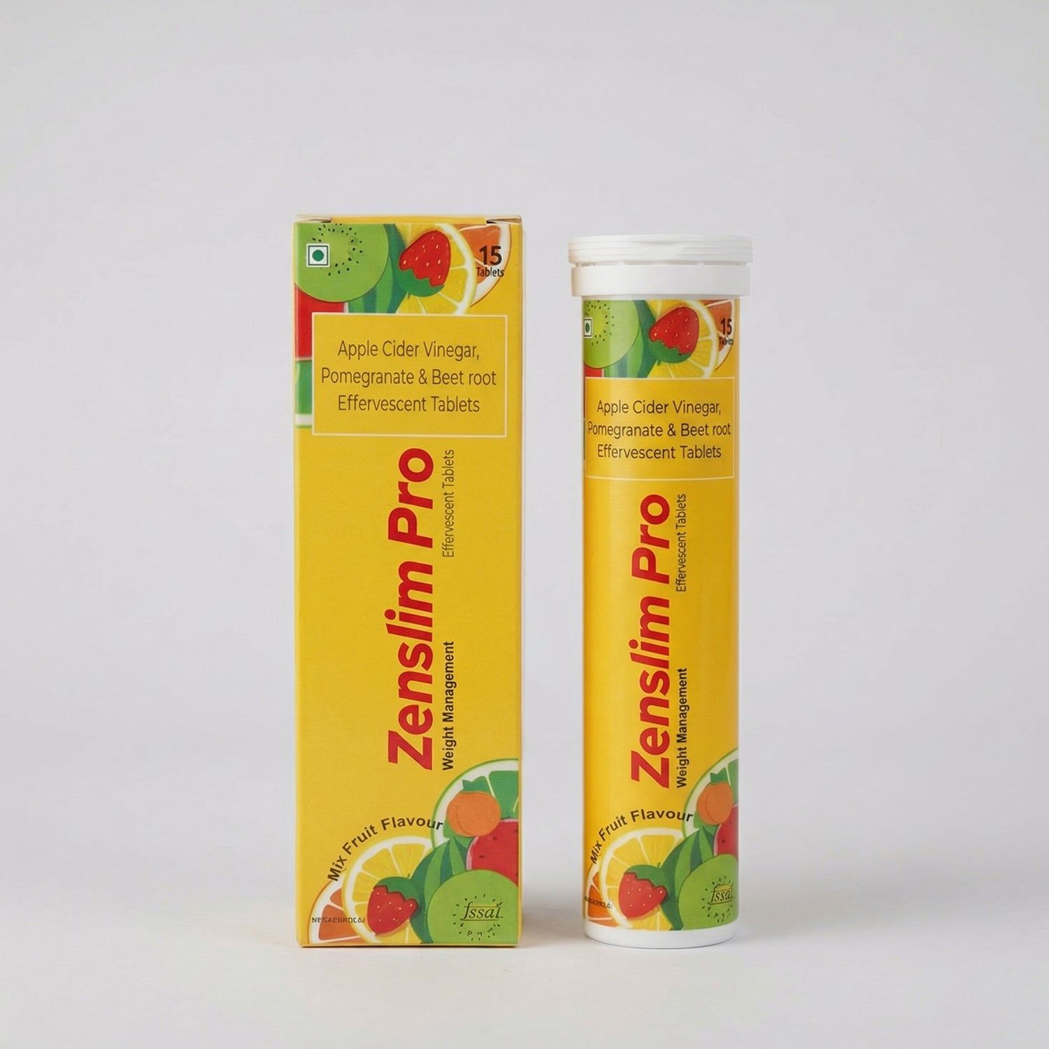 Zenexa Zenslim Pro Apple Cider Vinegar Effervescent Tablets 15 Tablets