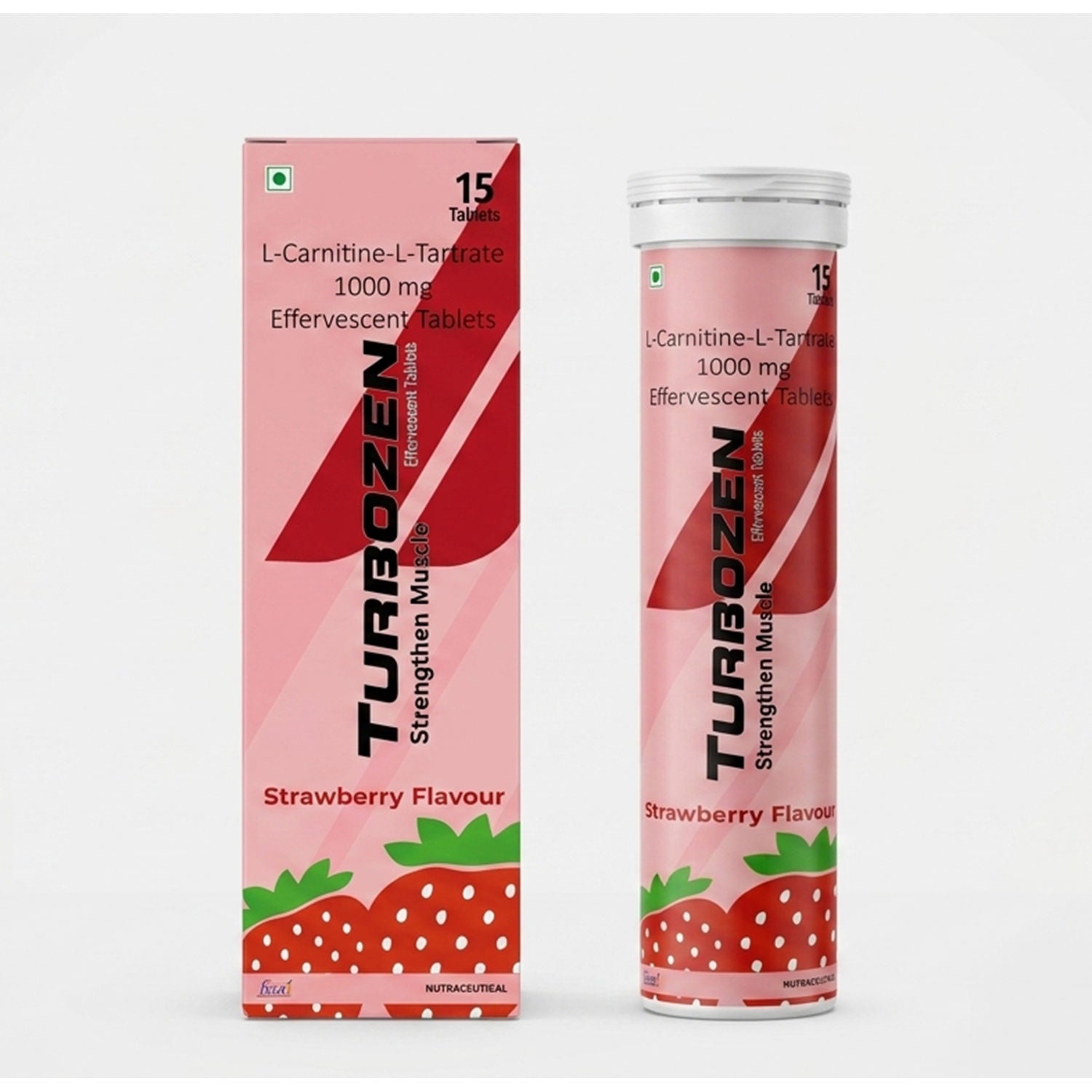 Zenexa Turbozen L-Carnitine L-Tartrate 1000mg Effervescent Tablets 15 Tablets
