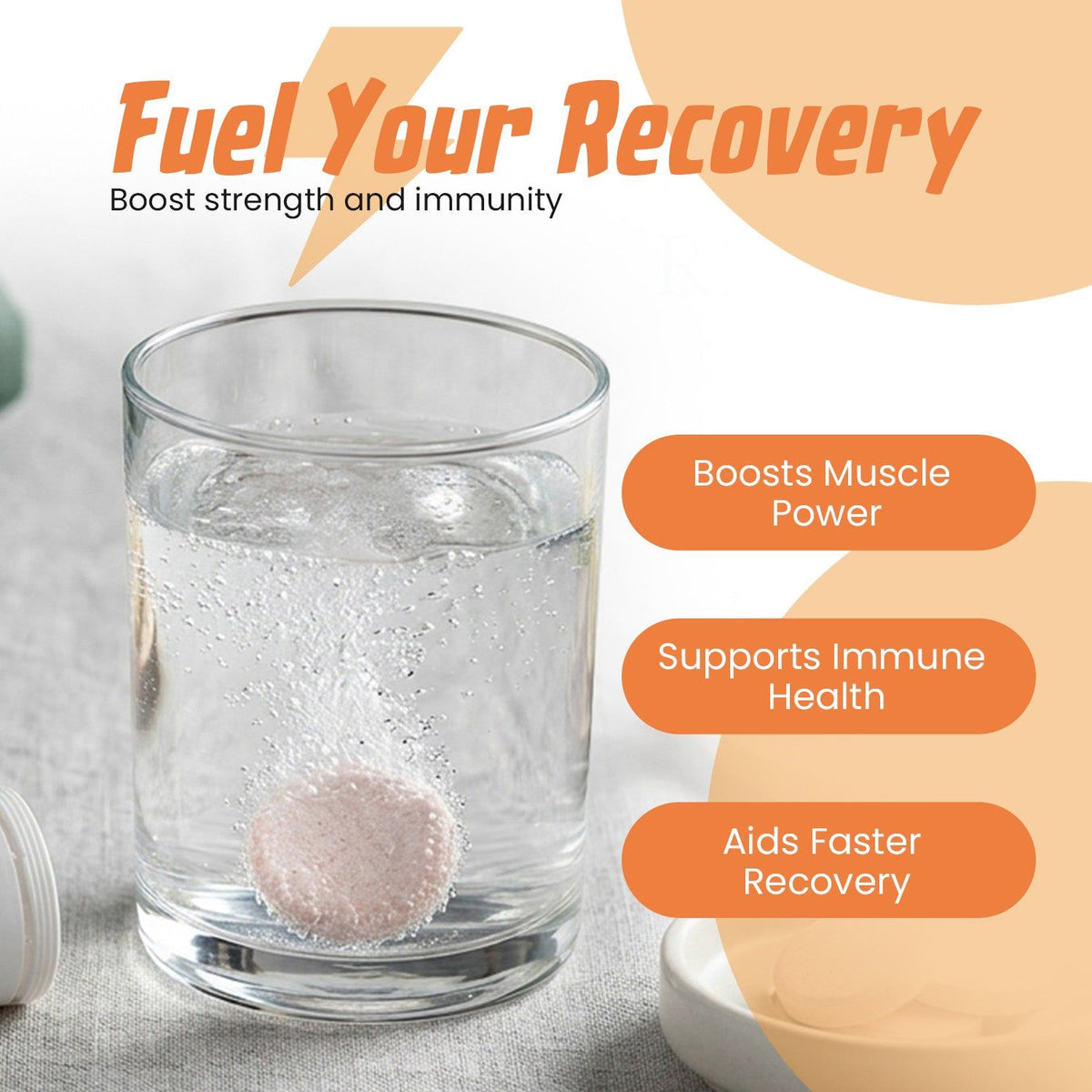 Zenexa Magzen Plus Magnesium & Zinc Effervescent Tablets | 15 Tablets
