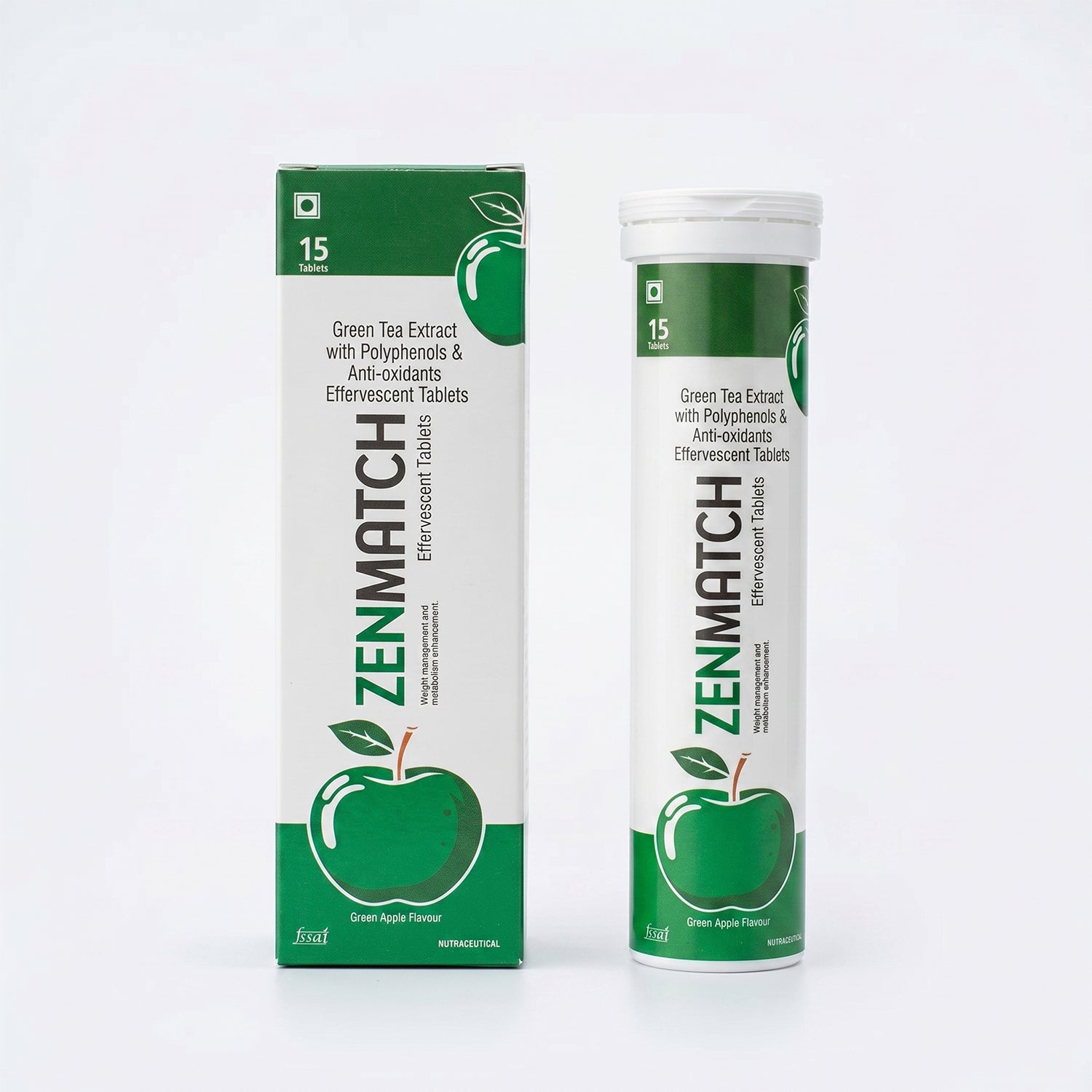 Zenexa Zenmatch Green Tea, Resveratrol & Quercetin Effervescent Tablets 15 Tablets