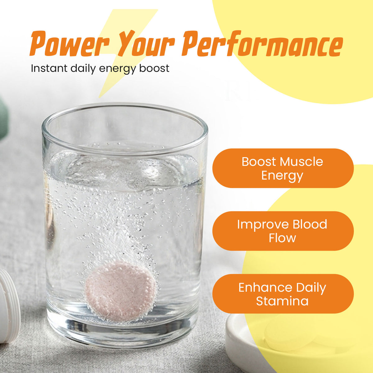 Zenexa Turbozen Pro L-Arginine & L-Carnitine Effervescent Tablets | 15 Tablets