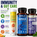 Zenexa Immunity & Gut Care Combo – Alpha-M, Lungshield & Gutpro Set of 3