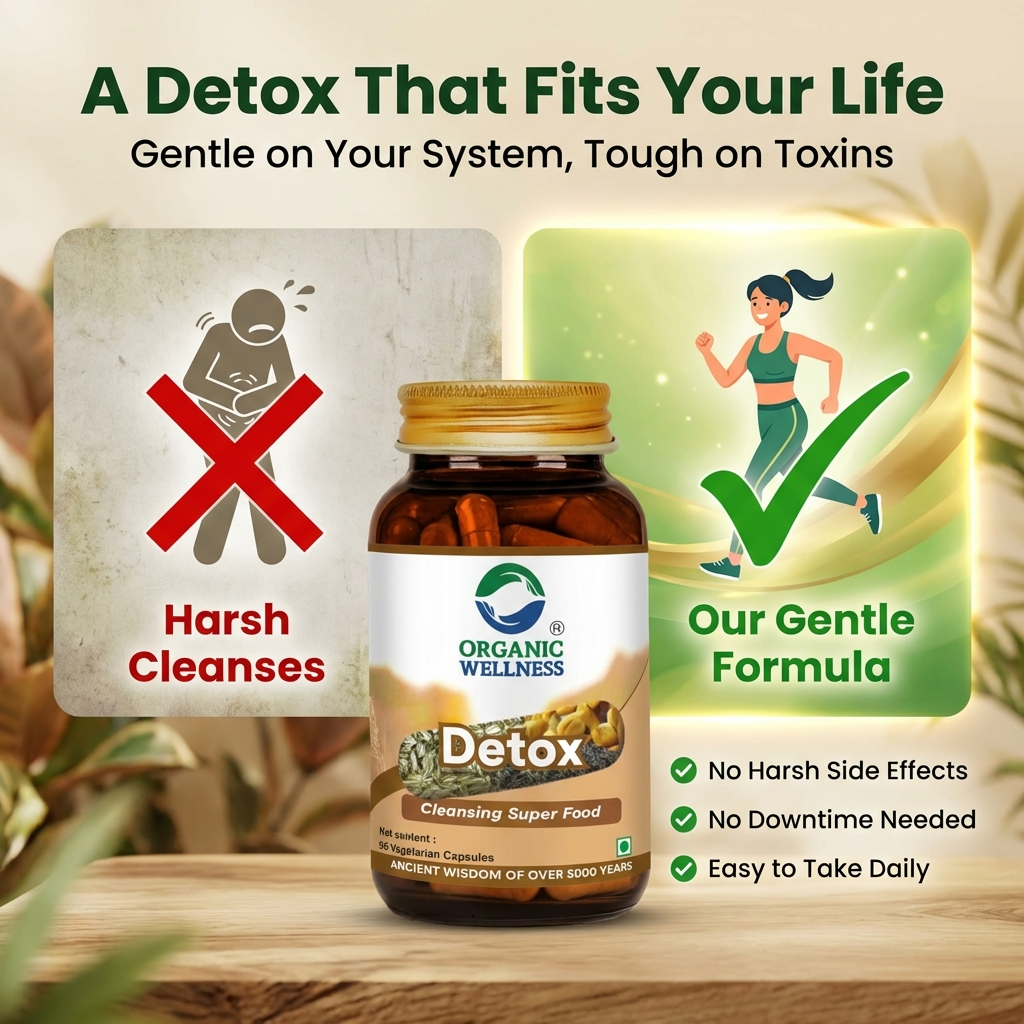 Organic Wellness Detox Capsules - 90 Vegetarian Capsules