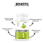 Zenius Ashwagandha Tablet - for Stress Relief and Energy-Boosting Tablets for Mental Clarity and Vitality - 60 Tablets