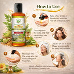Bhudevam Naturals Khadi Henna Rosemary Hair Oil for Hair Growth & Hair Fall Control- 210ML