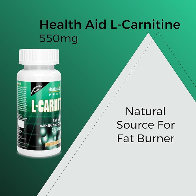 HealthAid L-Carnitine 550 mg Tablet - 30 Tablets