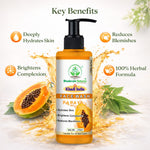Bhudevam Naturals Khadi Papaya Face Wash – Removes Dirt, Oil & Impurities Naturally- 420ML (Pack of 2)