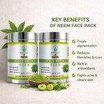 Bhudevam Naturals Khadi Neem Face Pack for Acne & Pimples Control- 100GM (Pack of 2)