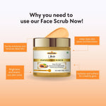Khadi Papaya Face Scrub | Natural Exfoliating Scrub with Papaya Enzymes | Helps Remove Dead Skin, Dirt & Surface Impurities | De-Tan & Skin Brightening Care | Herbal Ayurvedic Face Scrub for Smooth & Glowing-Looking Skin | For All Skin Types | 100 gm