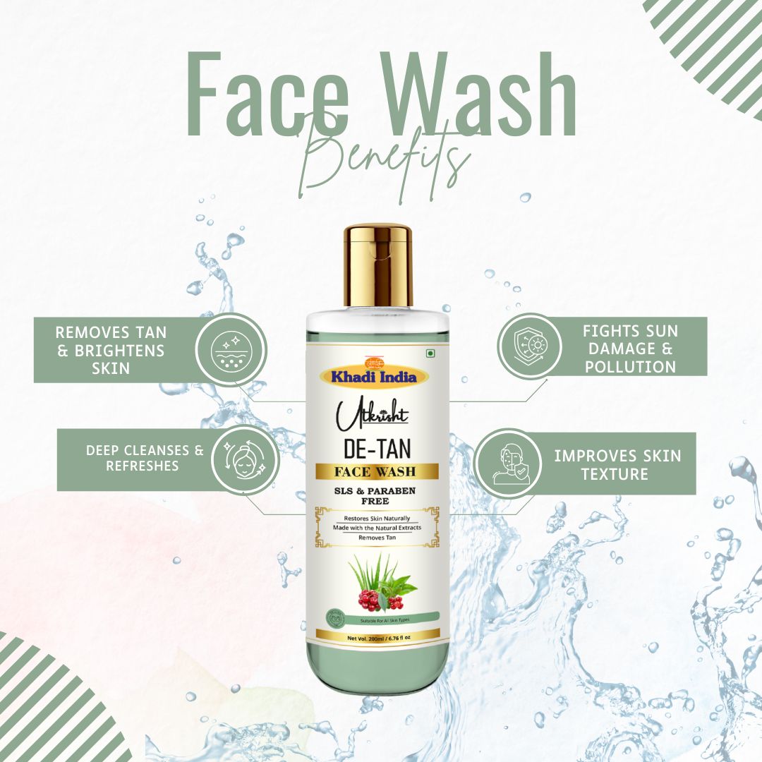 Utkrisht Khadi De-Tan Face Wash (200ml)