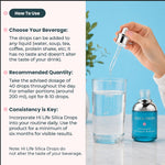 Hi Life Silica Drops Advanced Collagen Booster | Ionic Liquid Mineral Supplement for Skin Elasticity, Hair Strength & Joint Support (60 ml)