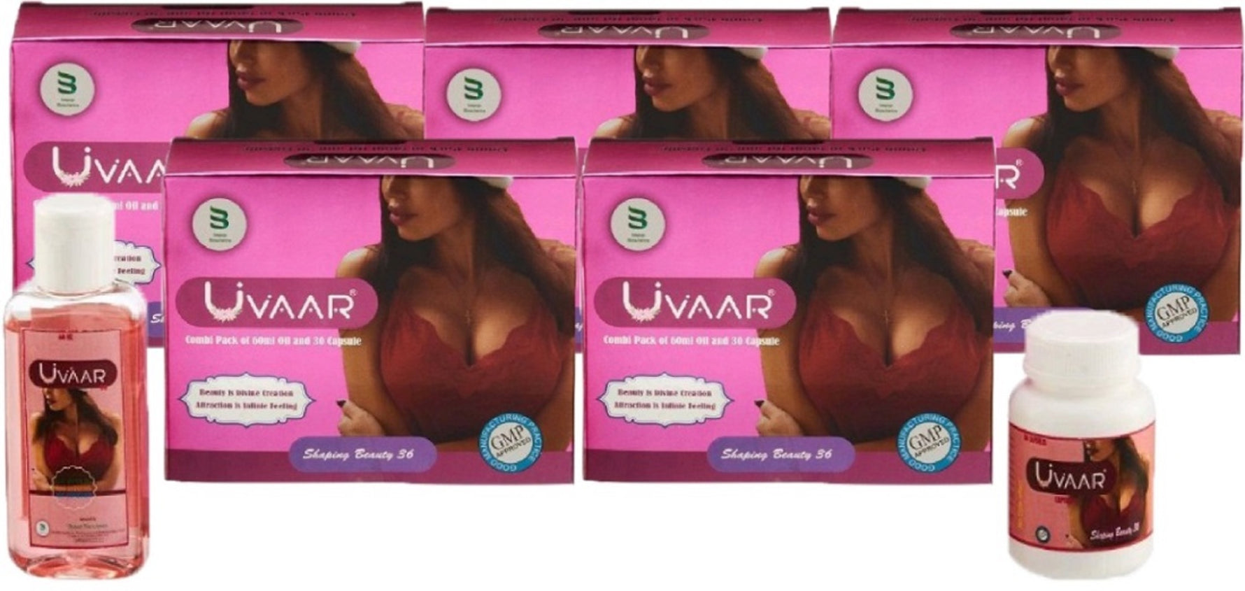 Uvaar Combi Pack of 60ml Oil and 30 Capsule