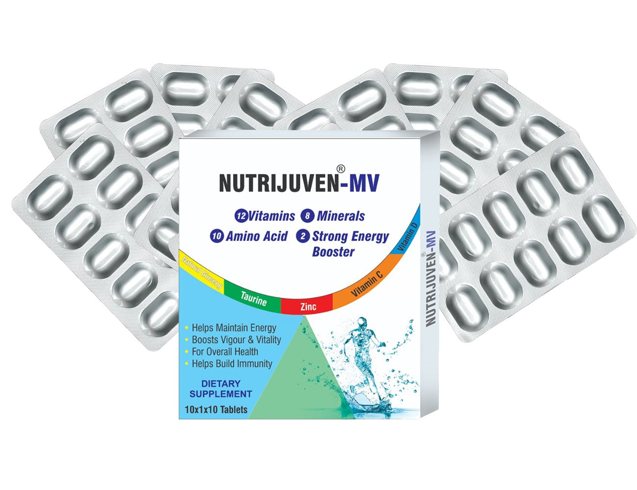 Nutrijuven MVVitamins Dietary Supplement - 10 Tablets