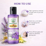 Bhudevam Naturals Khadi Lavender Ylang Ylang Body Wash, Soothing & Relaxing Skin Cleanser- 210ML