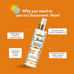 Khadi SPF 50 Sunscreen Lotion | Broad Spectrum UVA & UVB Sun Protection | Water-Resistant Sunblock for Face & Body | Helps Prevent Sun Tan & Sun Damage | 100 ml