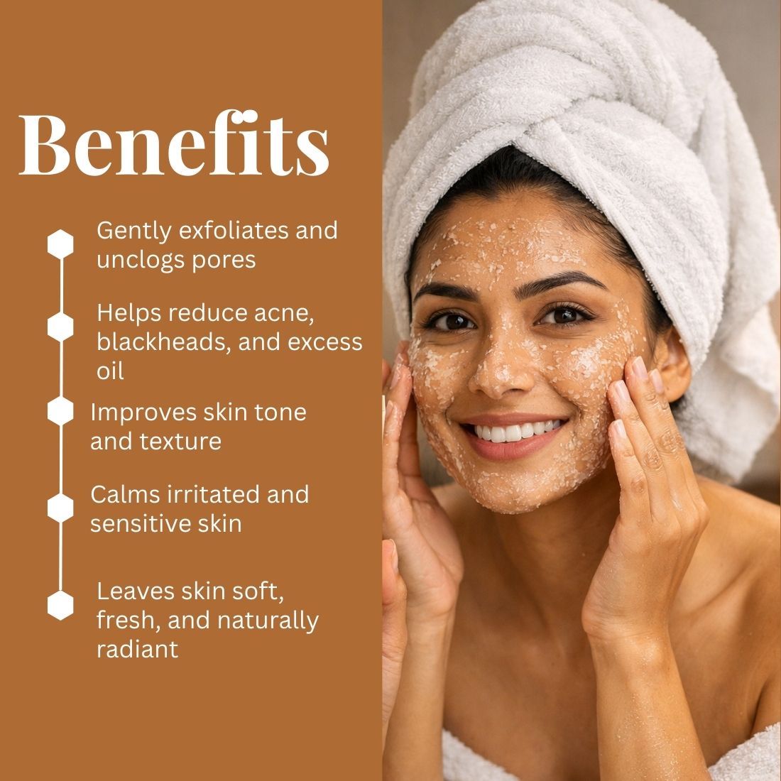 Kayee Ayurveda Sandalwood Herbal Face Scrub | Chandan Facial Exfoliator for Gentle Dead Skin Removal, Skin Polishing & Deep Cleansing | Helps Improve the Appearance of Dull & Rough-Looking Skin | Leaves Face Soft, Smooth & Naturally Radiant