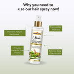 Utkrisht Khadi Pure Jadibooti Hair Spray | Ayurvedic Scalp Tonic for Hair Growth & Hair Fall Control