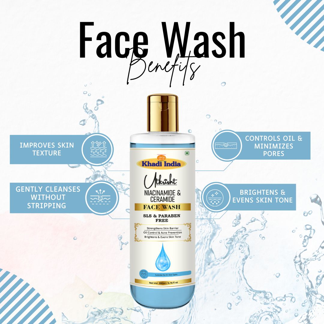Utkrisht Khadi Niacinamide & Ceramide Face Wash (200ml)