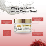 Khadi Essentials Milk & Saffron Hand Cream (50g) | For Soft, Smooth Hands, Intense Moisturization & Brightening