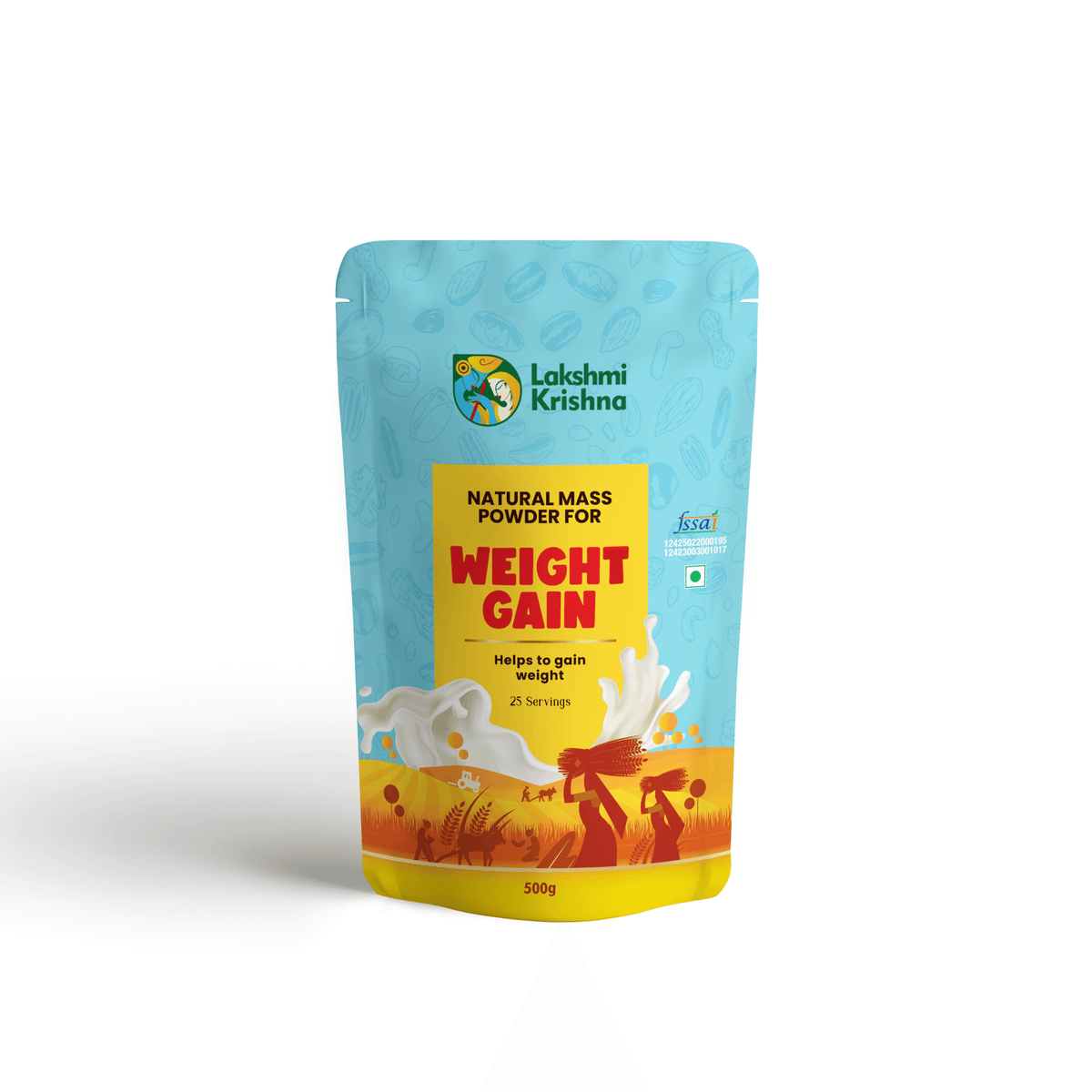 Lakshmi Krishna Naturals Natural Mass Weight Gain Powder 500g