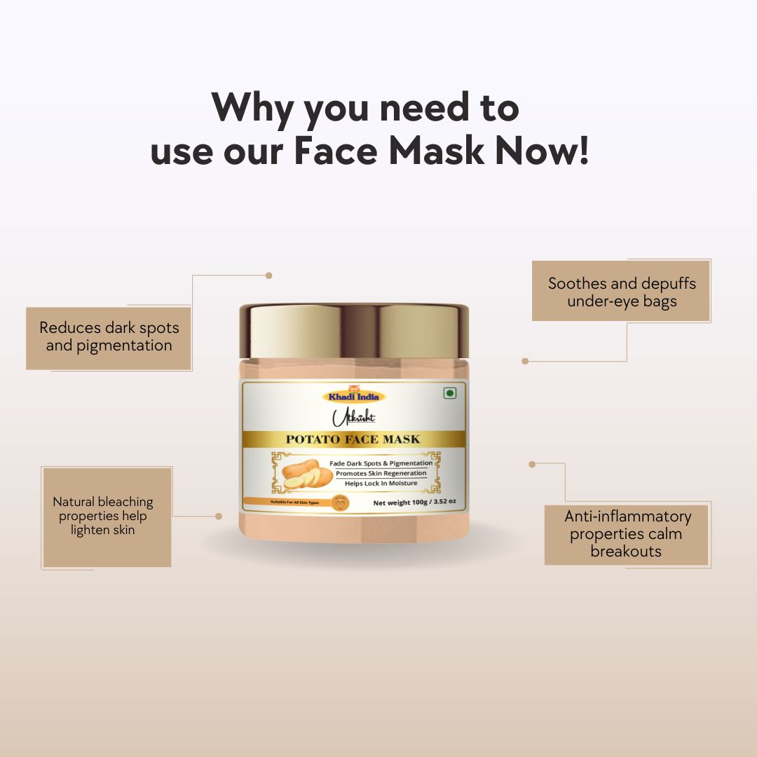 Khadi Herbal Potato Face Pack (100gm Each)