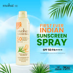Moha Sunscreen Spray SPF 50 PA++++ - Broad Spectrum UVA/UVB No White Cast Mist