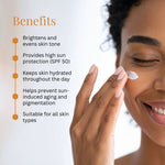 Kayee Ayurveda Vitamin C Day Cream 20% with SPF 30 for Face, Brightening Facial Moisturizer for Dull Skin, Helps Support Radiant-Looking Skin & Even-Looking Tone, Daily Sun Protection Cream | 50 g