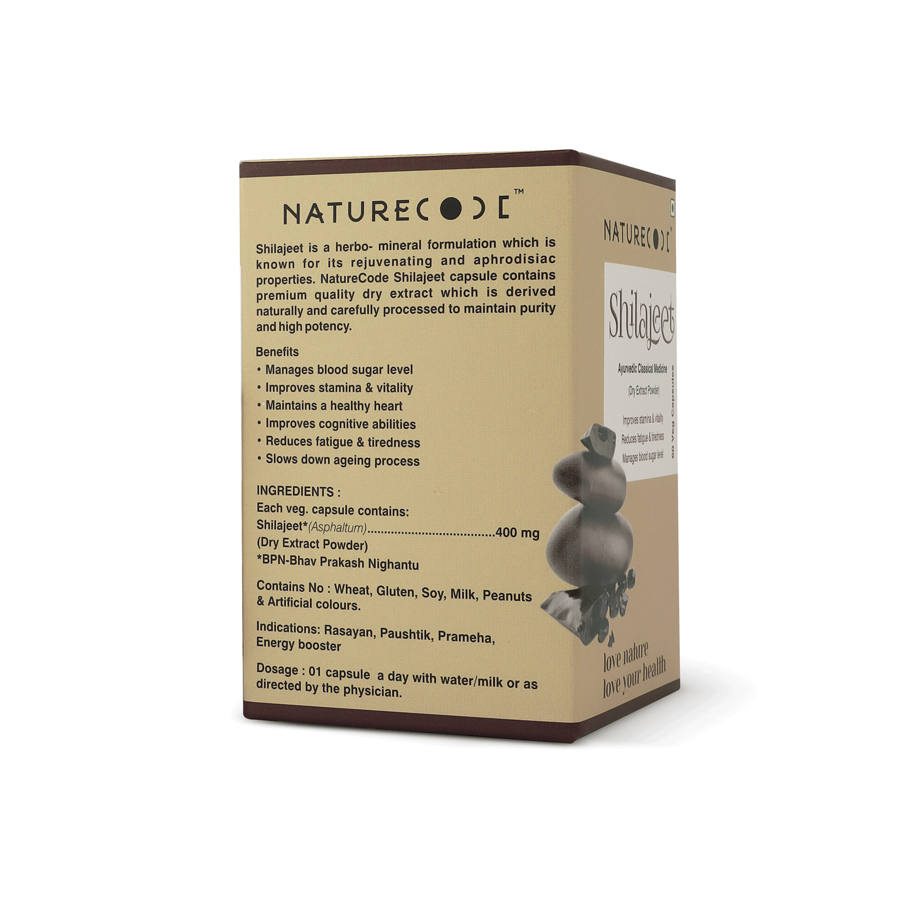 Nature Code Shilajeet Veg Capsule - 60 Capsules
